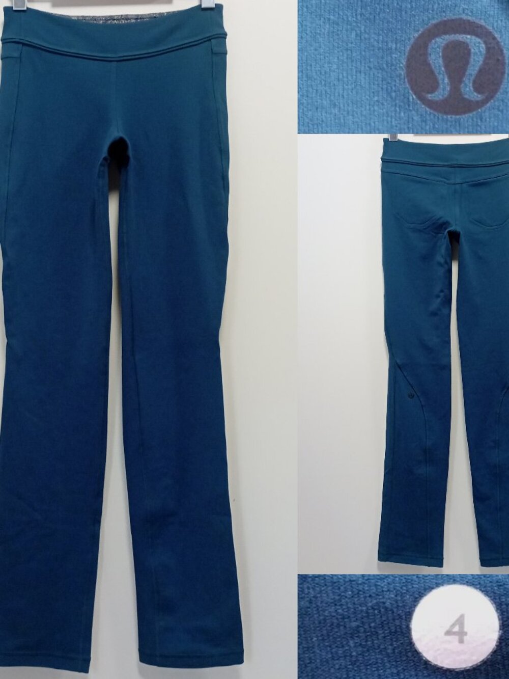 Lululemon Split Set Pant Alberta Lake Rose Herringbone 4 XS Low Rise Luon 32.5"